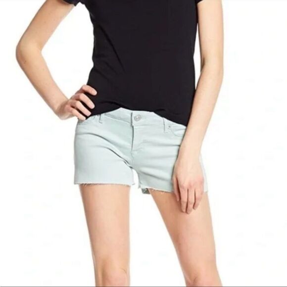 Hudson Amber Fray Hem Shorts – Size 26 Minty Fresh Summer Mood - Picture 11 of 13
